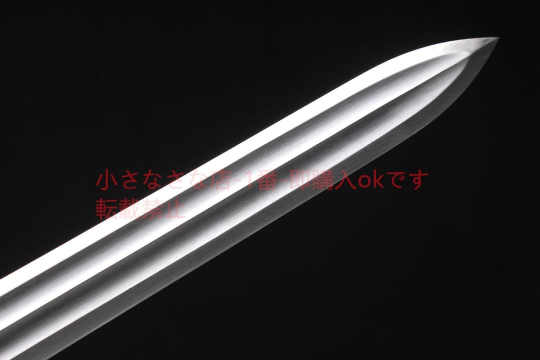 双竜漢剣マンガン鋼八面開二溝  古兵器 武具 刀装具 日本刀 模造刀 居合刀