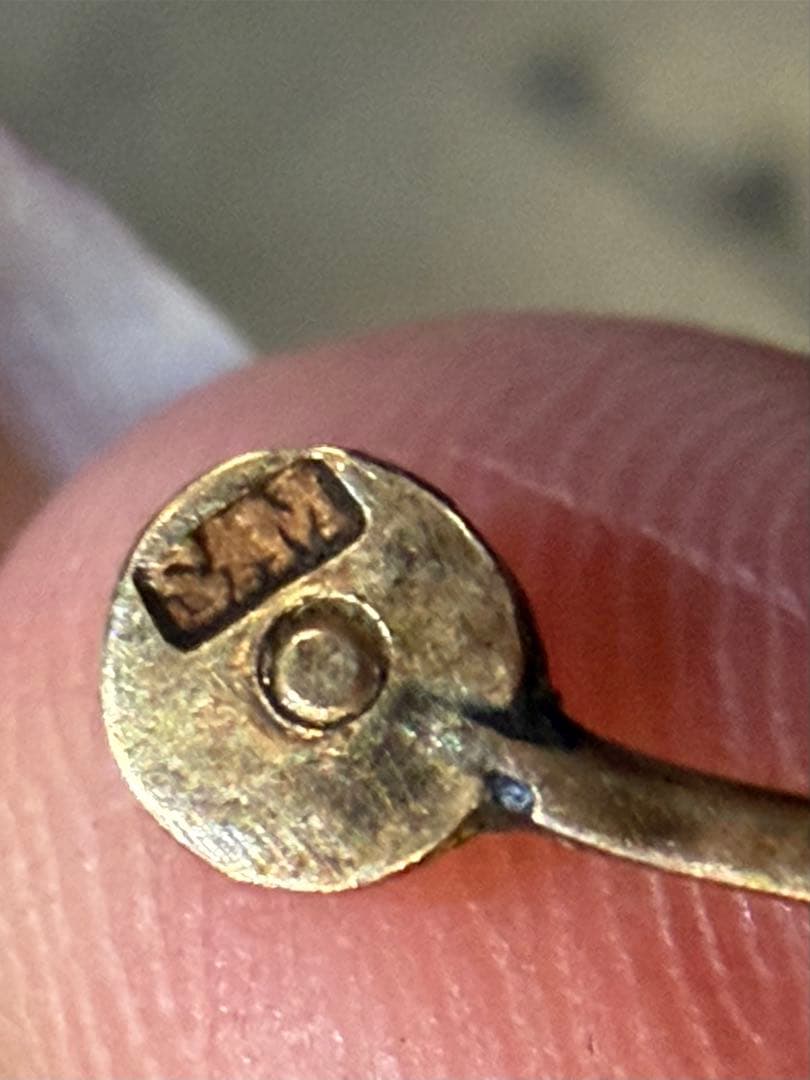 K14 ヴィンテージ 丸型 折畳眼鏡（ケース付）