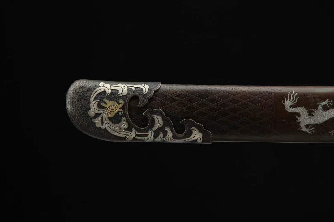 三色銅青龍宝刀（三色銅黄銅鞘金）古兵器 武具　刀装具　日本刀　模造刀   居合刀