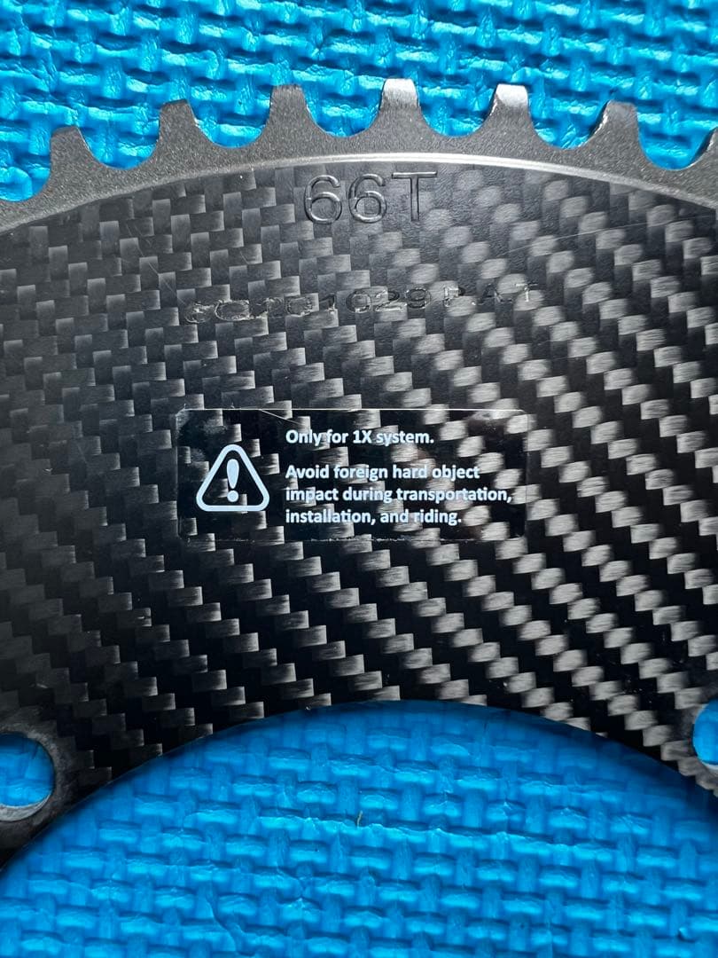 digirit カーボンファイバー チェーンリング　66T