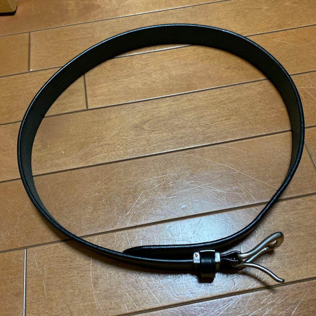 BEAMS DESIGN ブラックレザーベルト