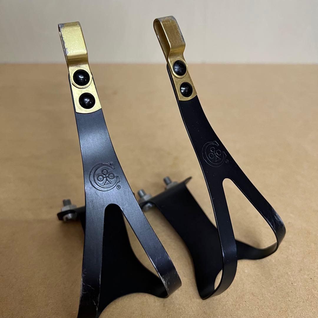 コルナゴ Colnagoトゥークリップ ALE Italy 黒/金