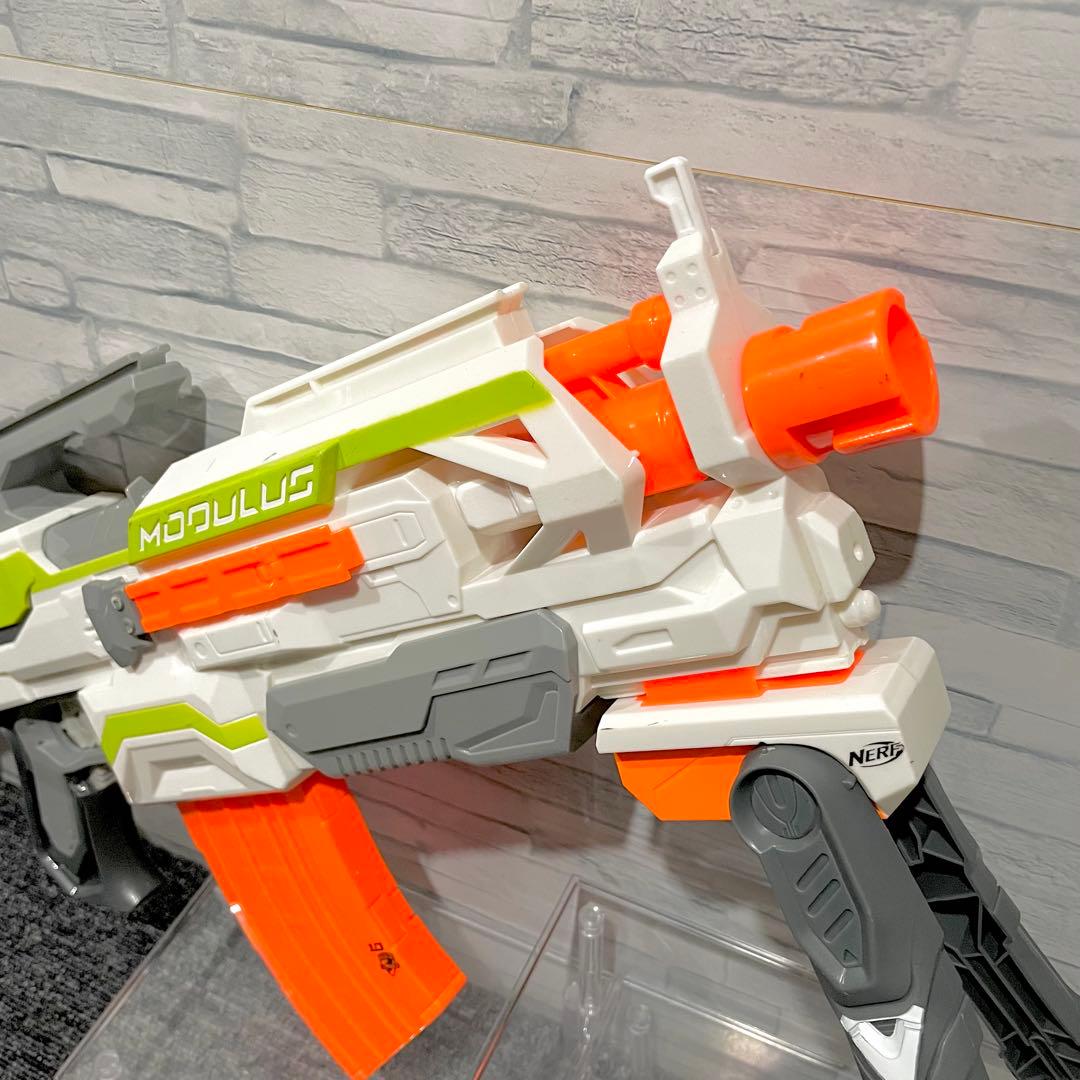 ナーフ 電動とコッキングの2台セットです‼︎ 通常弾、メガ弾、ロケット弾発射可能‼︎