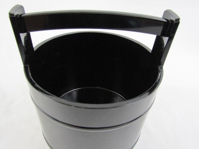 Y5-0801 ◇茶道具 輪島塗 塗師 茶平一齋 真塗 手桶◇