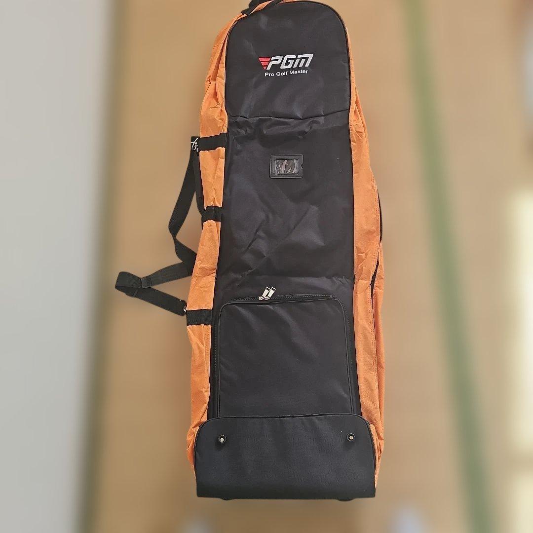 新品未使用　PGM トラベルケース　キャディバッグ オレンジ/黒