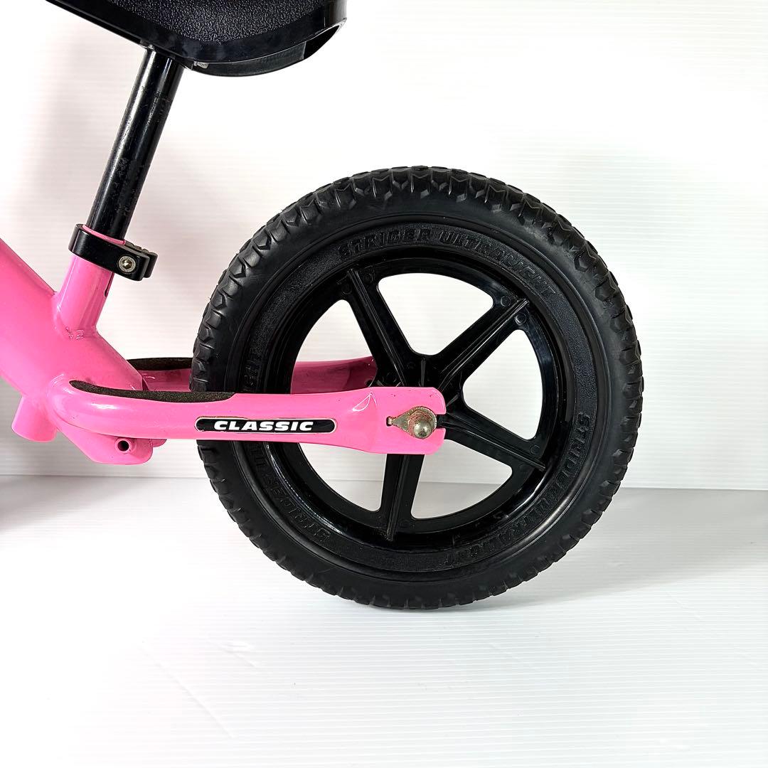 美品 ストライダー クラシック 12 ピンク 人気色 キックバイク ベル付き