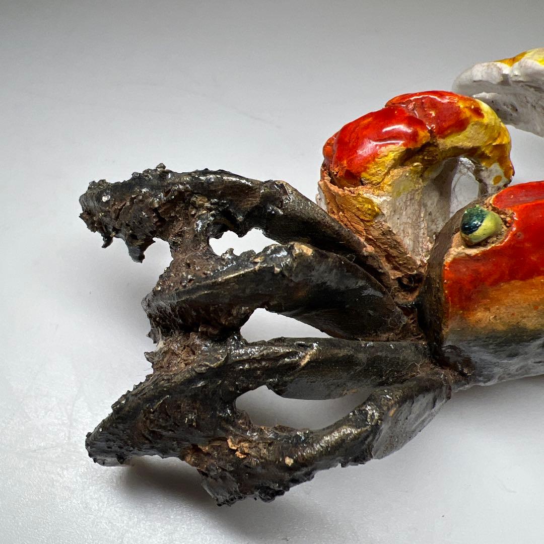 水月焼　カニ置物　幅約13㎝　東Y7-0507⭐︎2Fタカサ