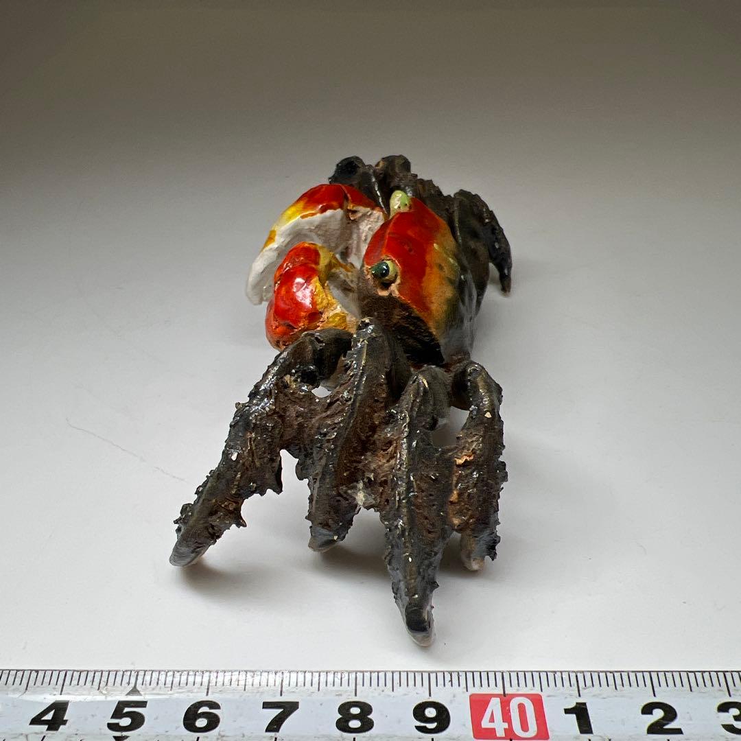 水月焼　カニ置物　幅約13㎝　東Y7-0507⭐︎2Fタカサ
