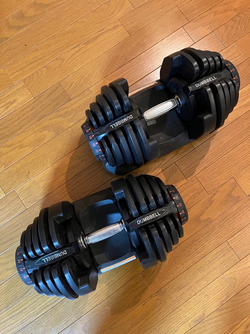 【引き取り】DUMBBELL 調整可能ダンベル 40kg 2個セット