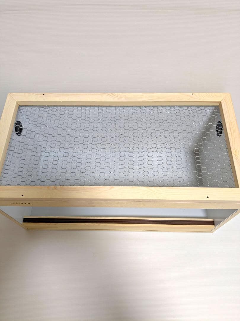 【アウトレット１点限定】内部ホワイトアルミ爬虫類ケージ598×300×300mm