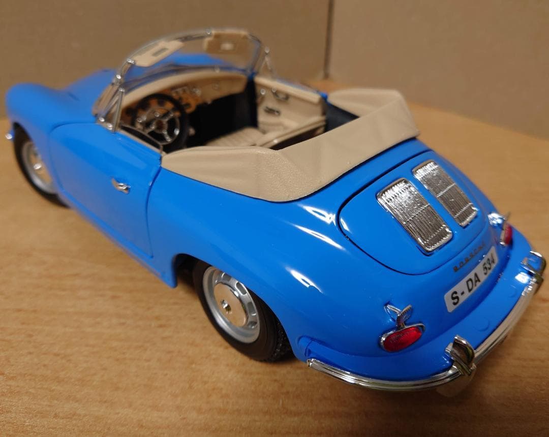 1/18 ポルシェ356B オープン ブルー PORSCHE 356B 1961
