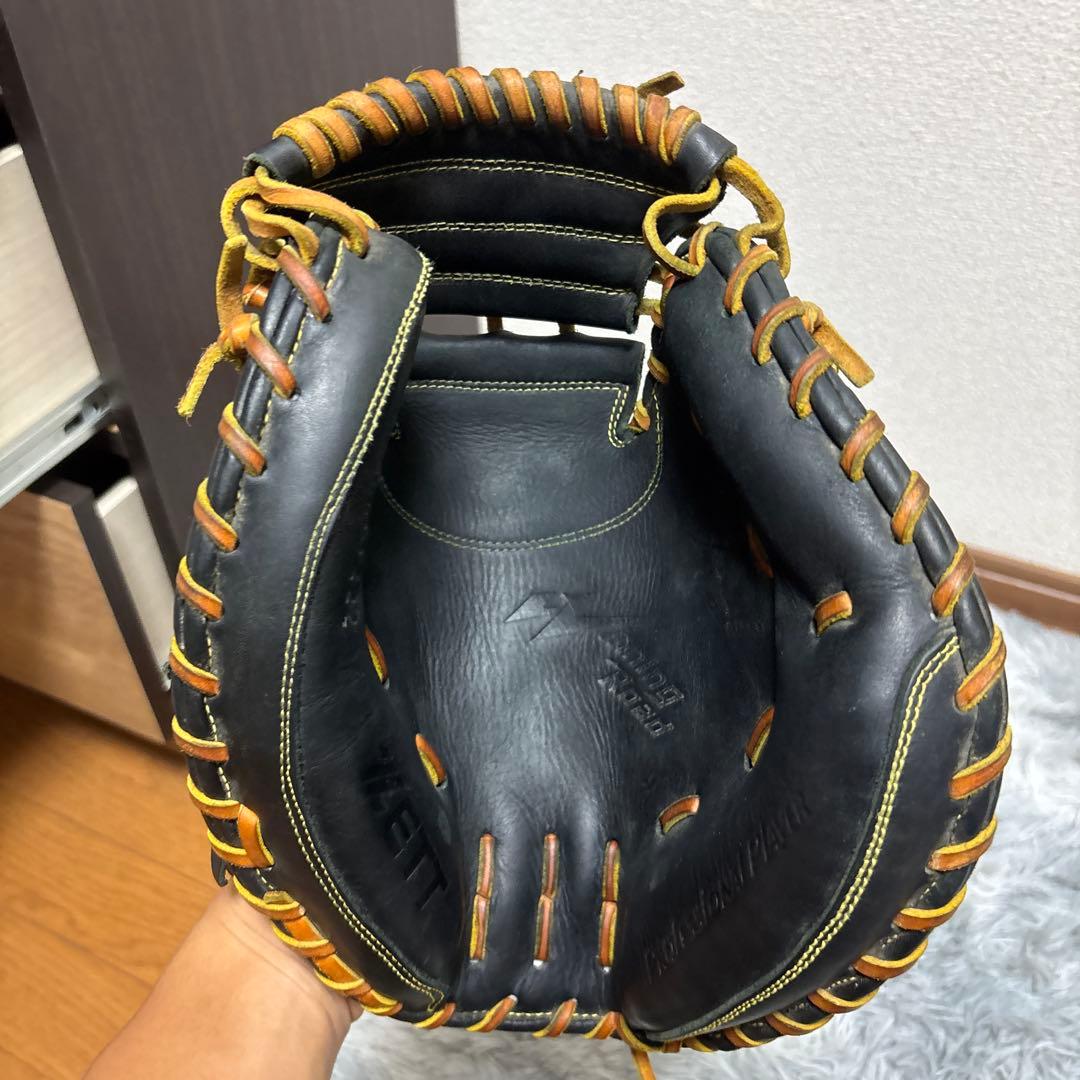 慶*様 ZETT 軟式野球グローブ 黒
