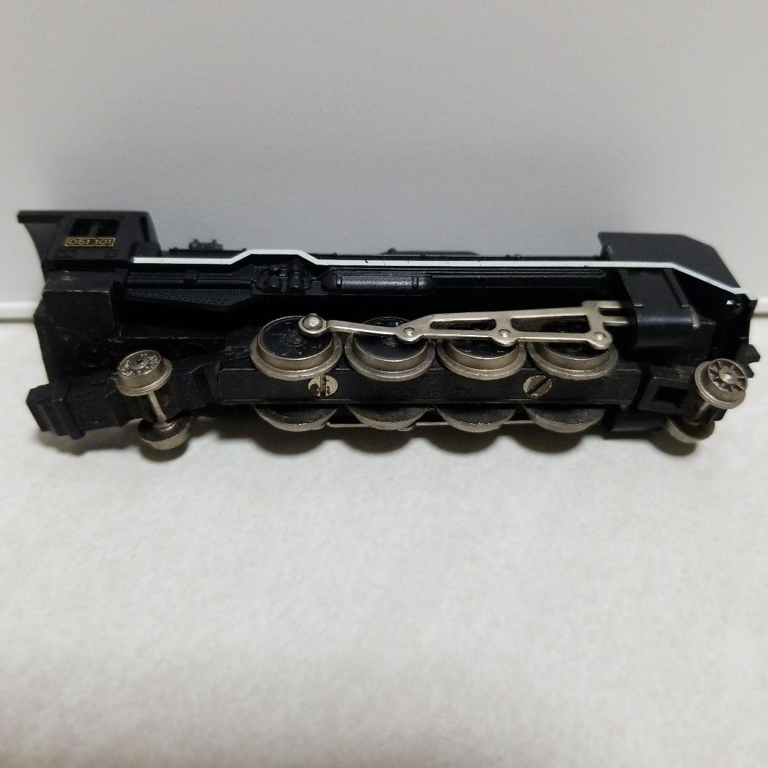 蒸気機関車模型　D51 101 機関車　鉄道模型　線路付き　レトロ