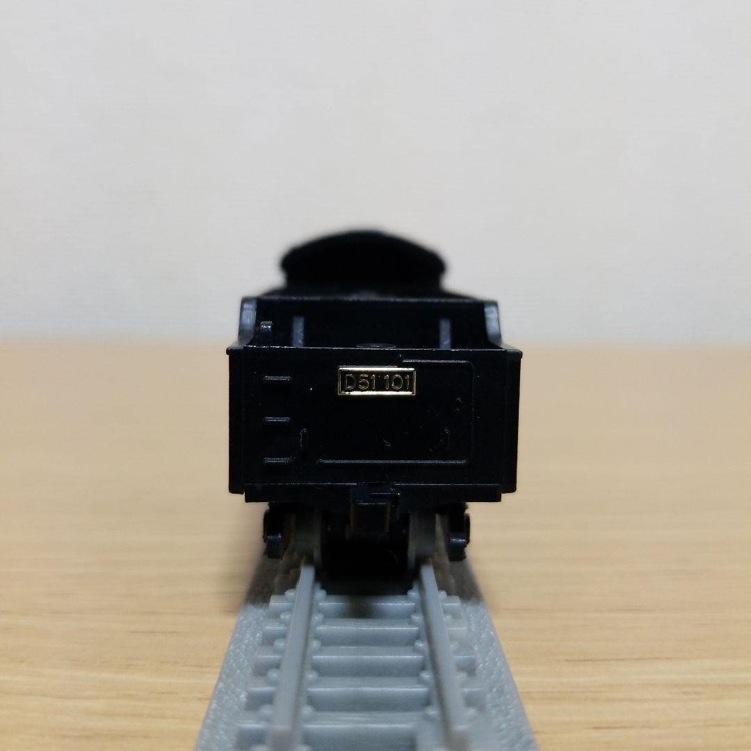 蒸気機関車模型　D51 101 機関車　鉄道模型　線路付き　レトロ