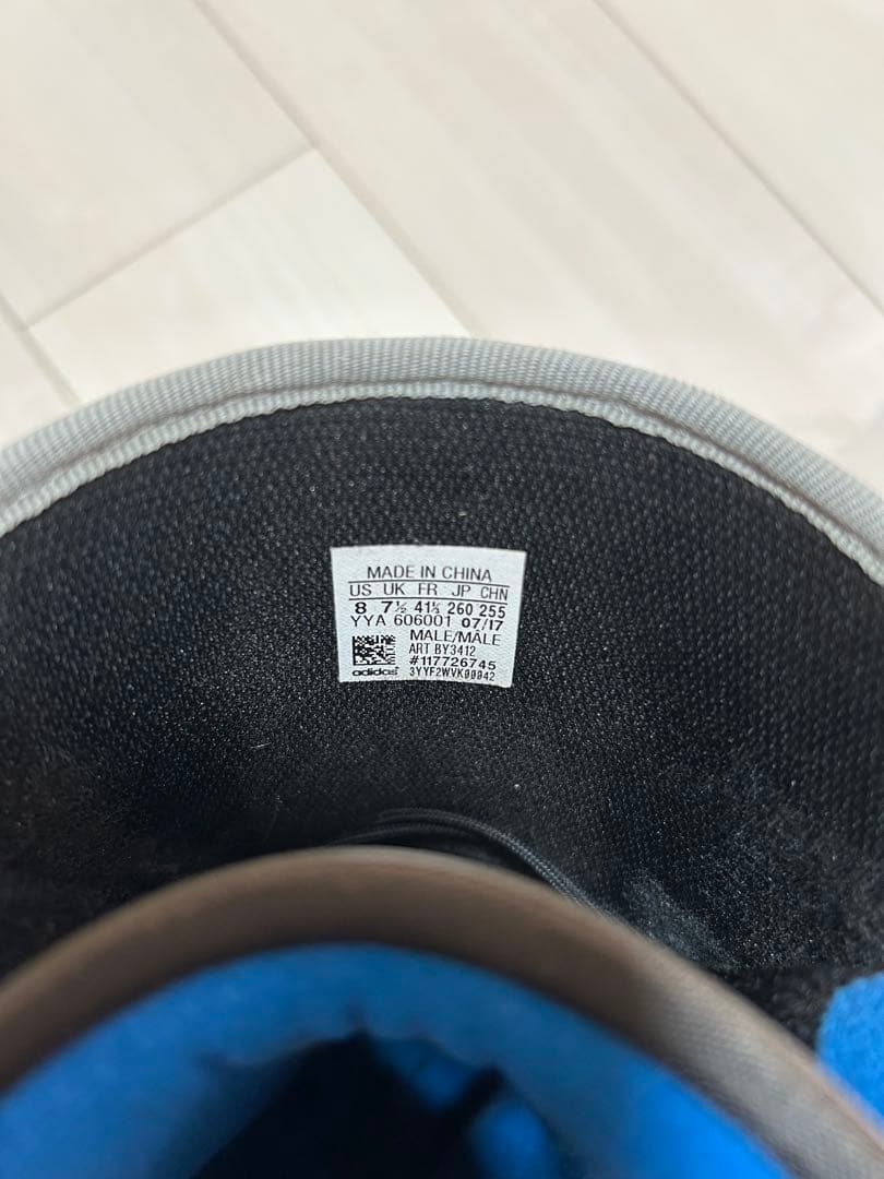 adidas スノーボードブーツ グレー/ブルー SAMBA