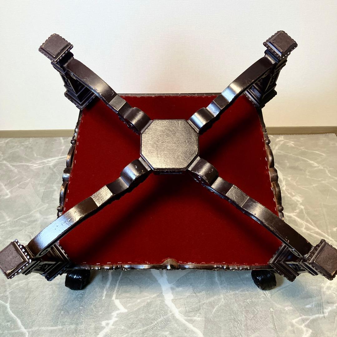 【玉座】 ネオバロック様式 ベルベット アームチェア ヴィンテージ 肘掛け 椅子