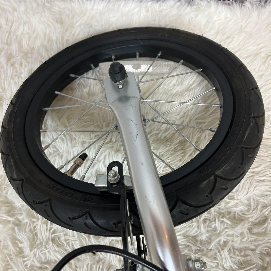 【美品】へんしんバイク　14インチ　赤　スタンド付き