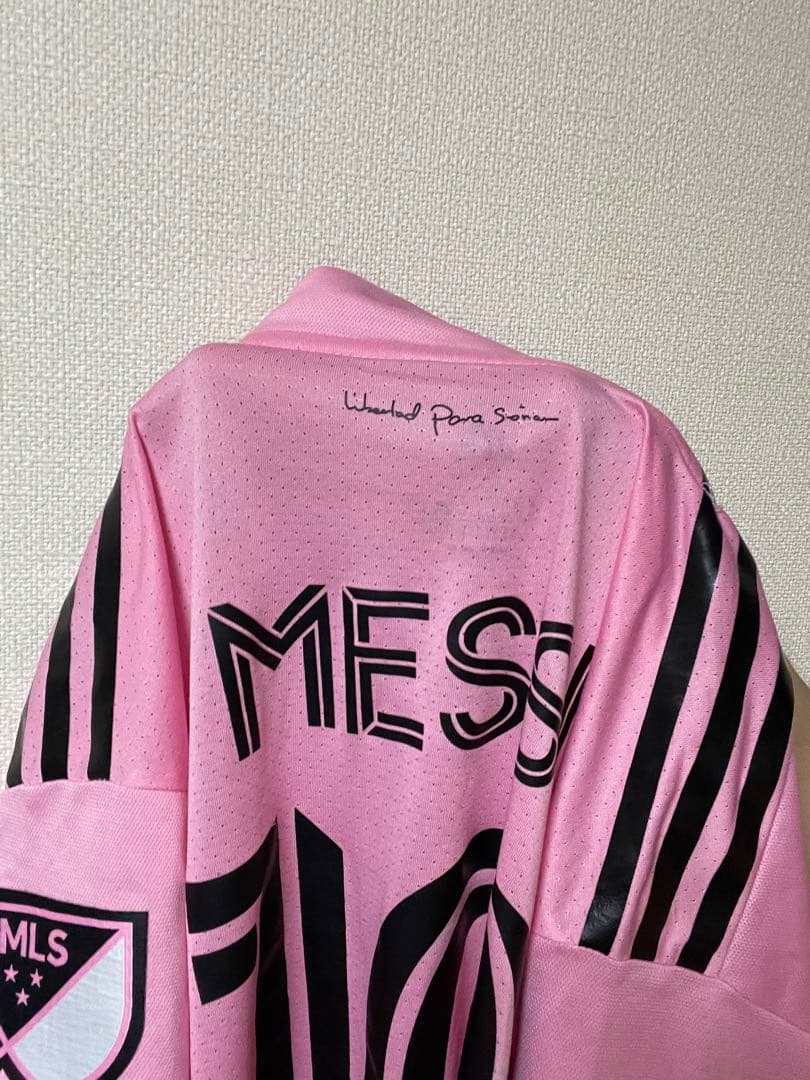 【超希少】adidas マイアミリーグ決勝メッシ ピンク ジャージ XXL