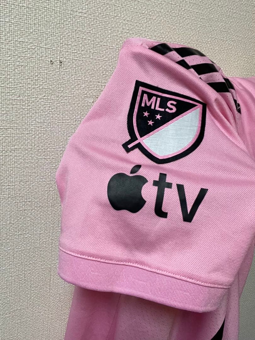 【超希少】adidas マイアミリーグ決勝メッシ ピンク ジャージ XXL