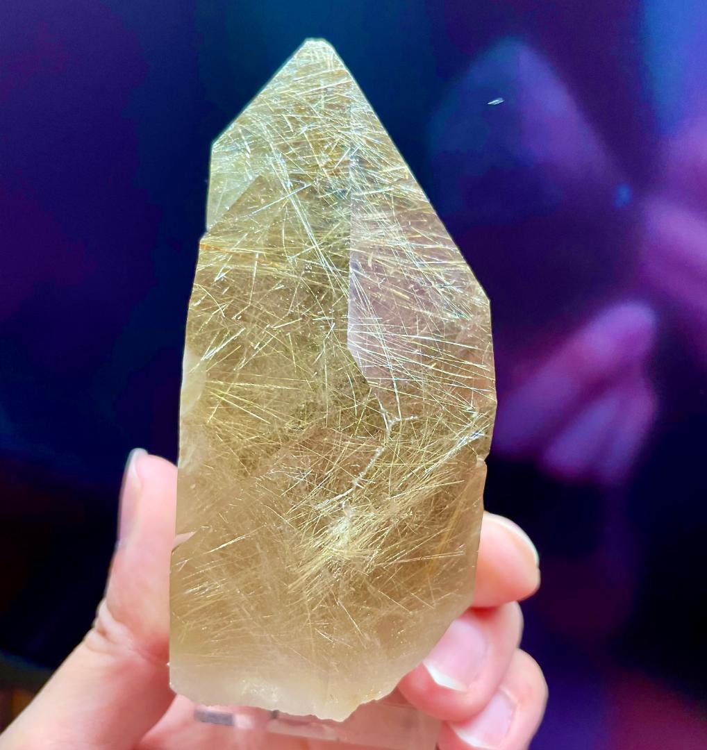 400g ルチル入り水晶 ルチルクォーツ