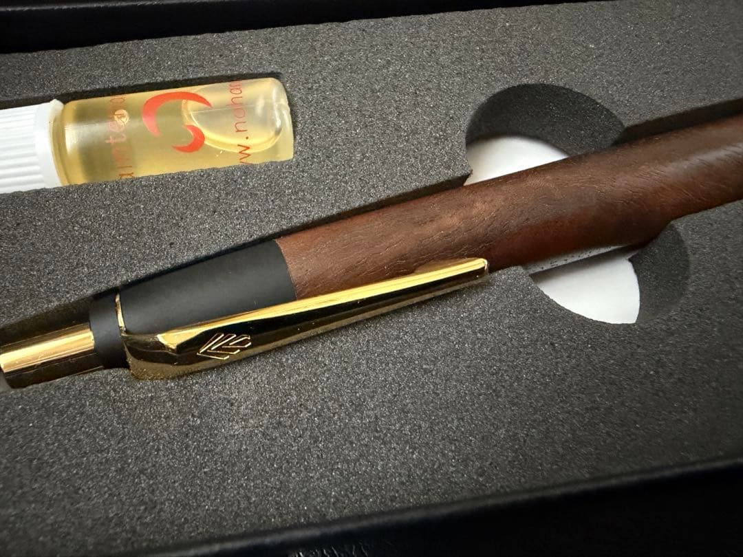 新品未使用 野原工芸 胡桃 ブラックウォールナット ボールペン・スタンダード