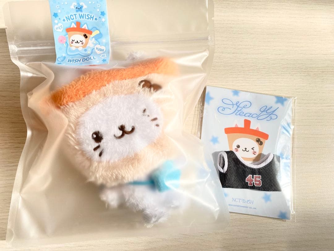 NCTWISH ユウシ　バブルニャン　ぬいぐるみ　ペンライトカバー　SET