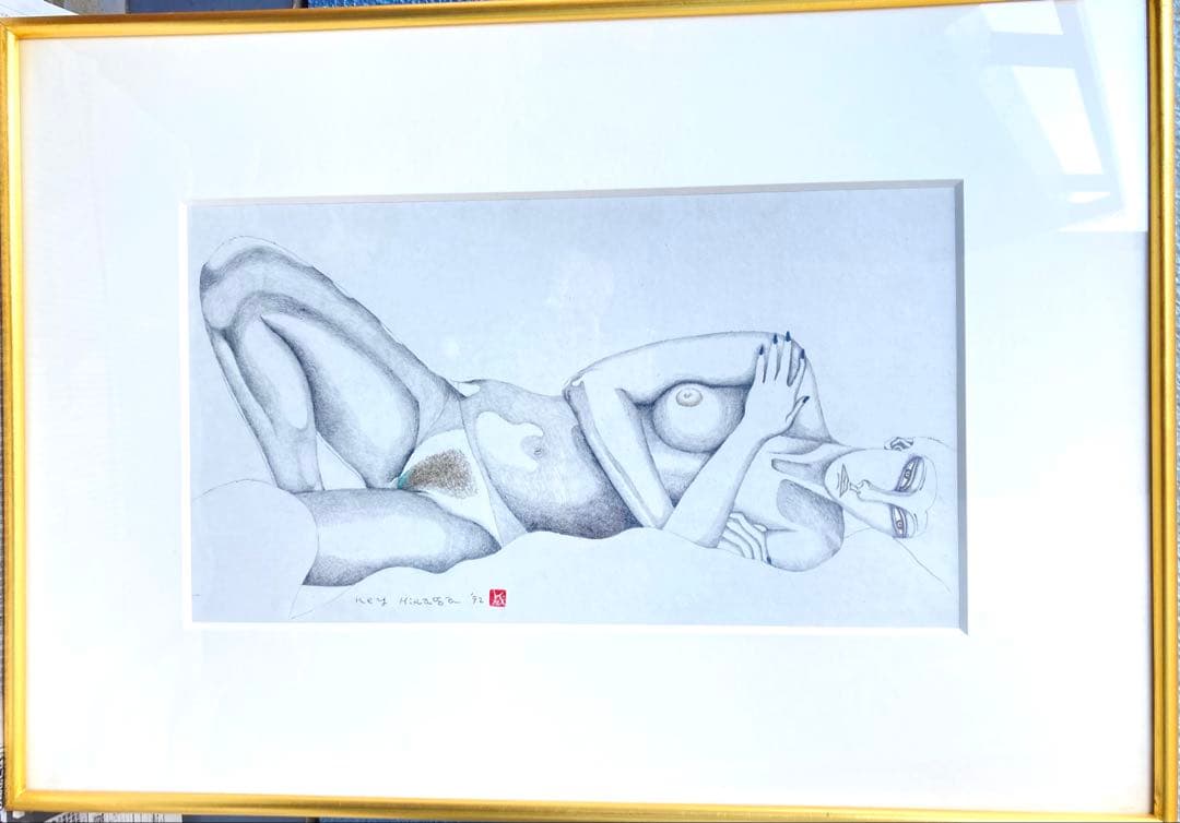 平賀敬さん裸婦像1992年作