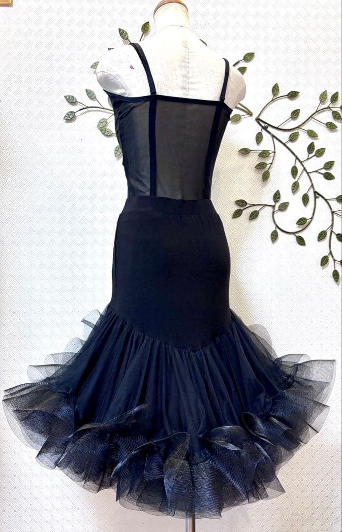 社交ダンス★新品★レッスンウェア★レオタード★スカート★2点セット