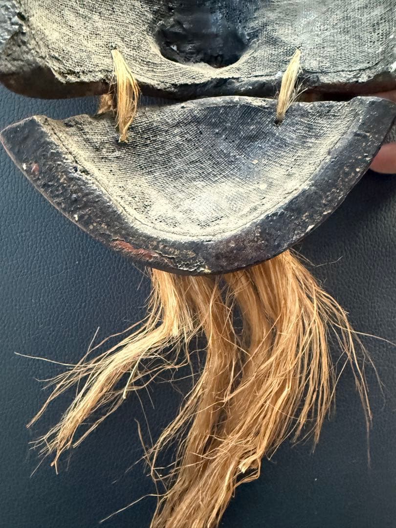 能面 爺面　ビンテージ品　日本　伝統　骨董