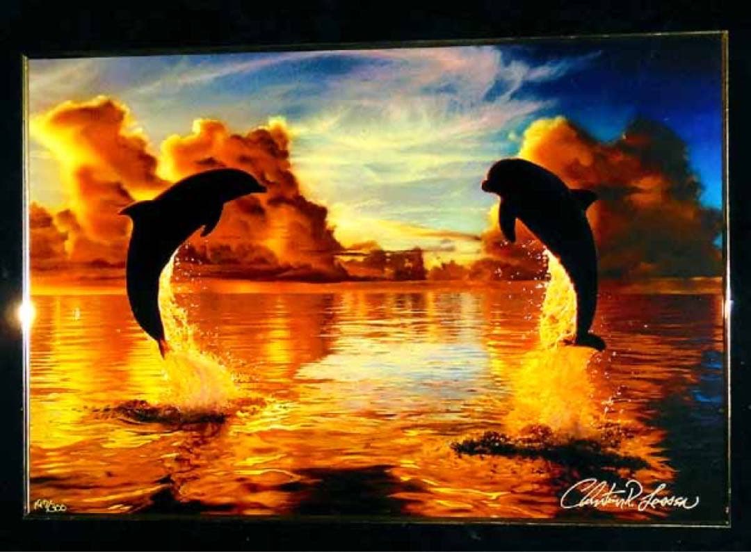 ぽぽたんま まクリスチャン・リース・ラッセン ダイヤ3個限定版画直筆サイン