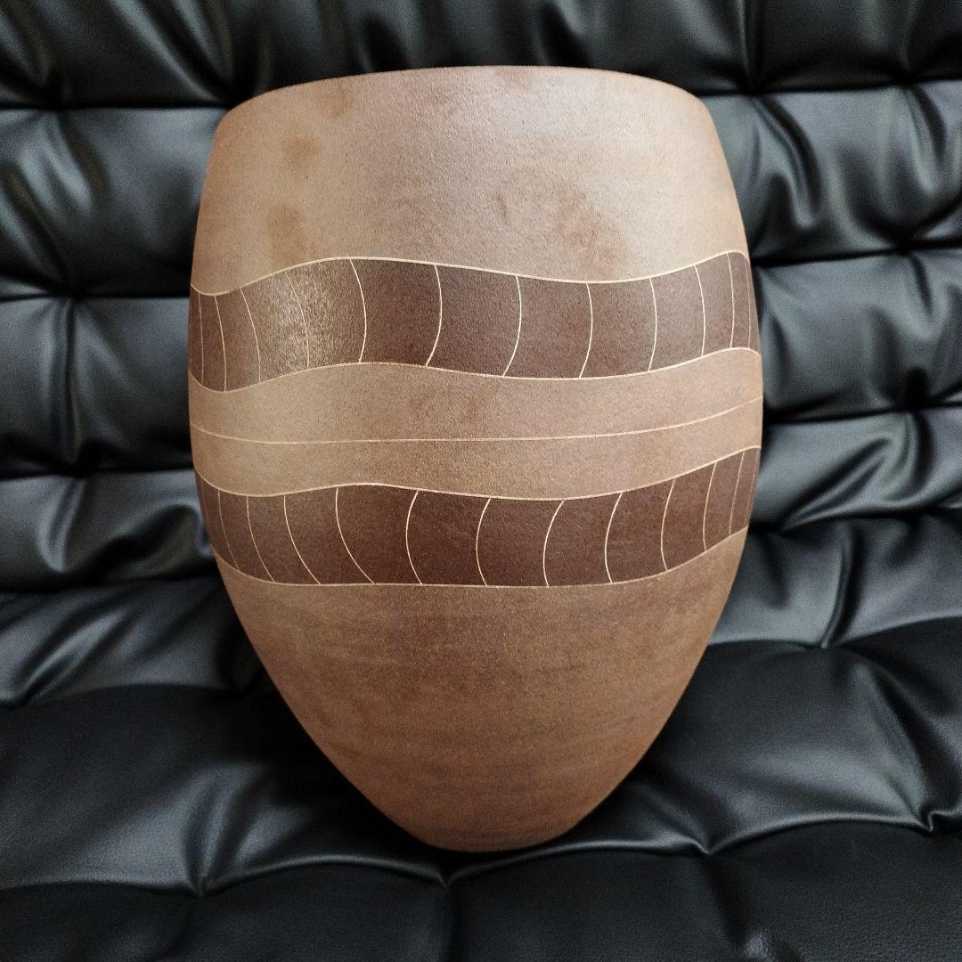 市野克明 丹波焼 壺 骨董 変形