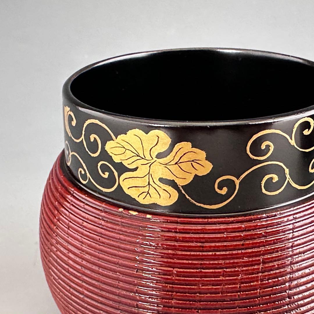 茶道具　瓢　茶入　川瀬表完　共箱　塗師　漆芸　京塗り　薄茶器　棗　茶会