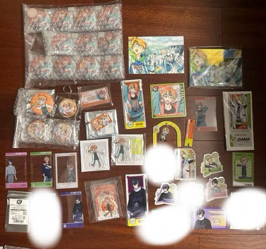 五十竹あく太 昼班 グッズまとめ売り 缶バッジ ポストカード 等