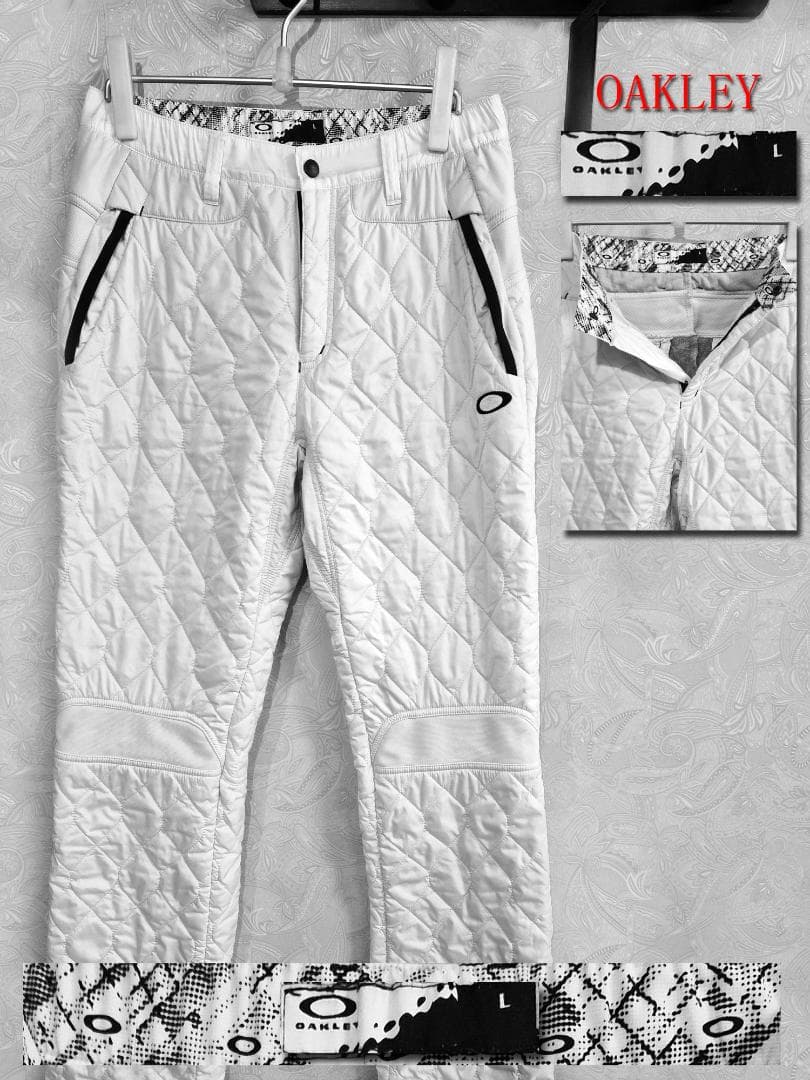 OAKLEY キルティングパンツ L ホワイト