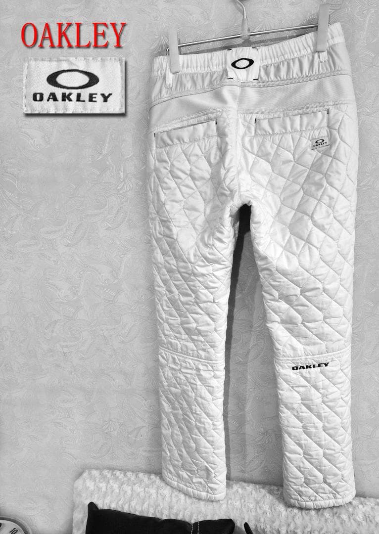 OAKLEY キルティングパンツ L ホワイト