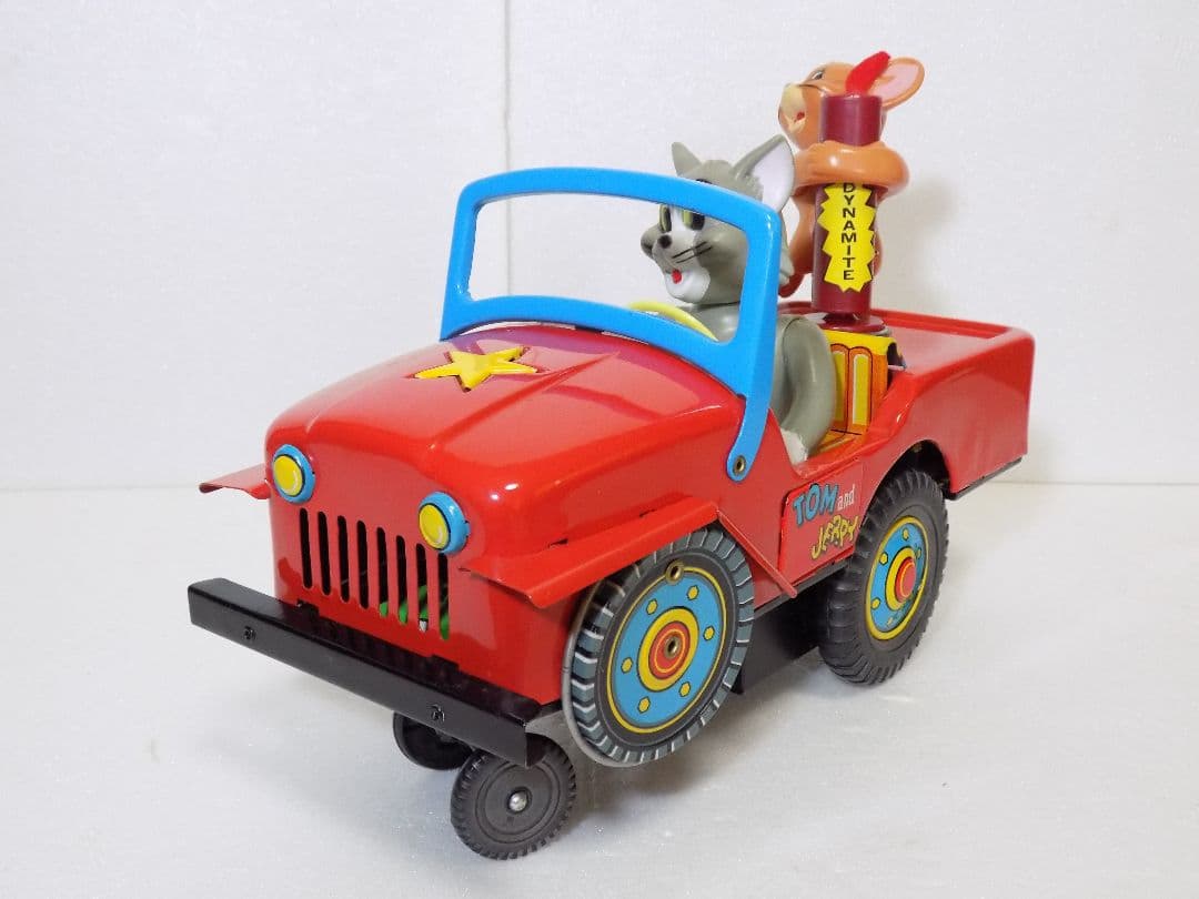 ブリキモダントーイ電動【TOM and JERRY COMIC CAR】動作品