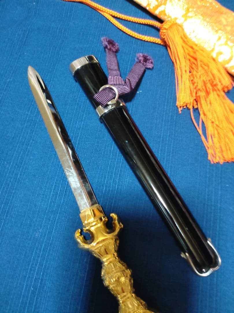 1*d様 希少/密教法具 法剣 不動明王羯磨（三鈷剣）京都製 国産品