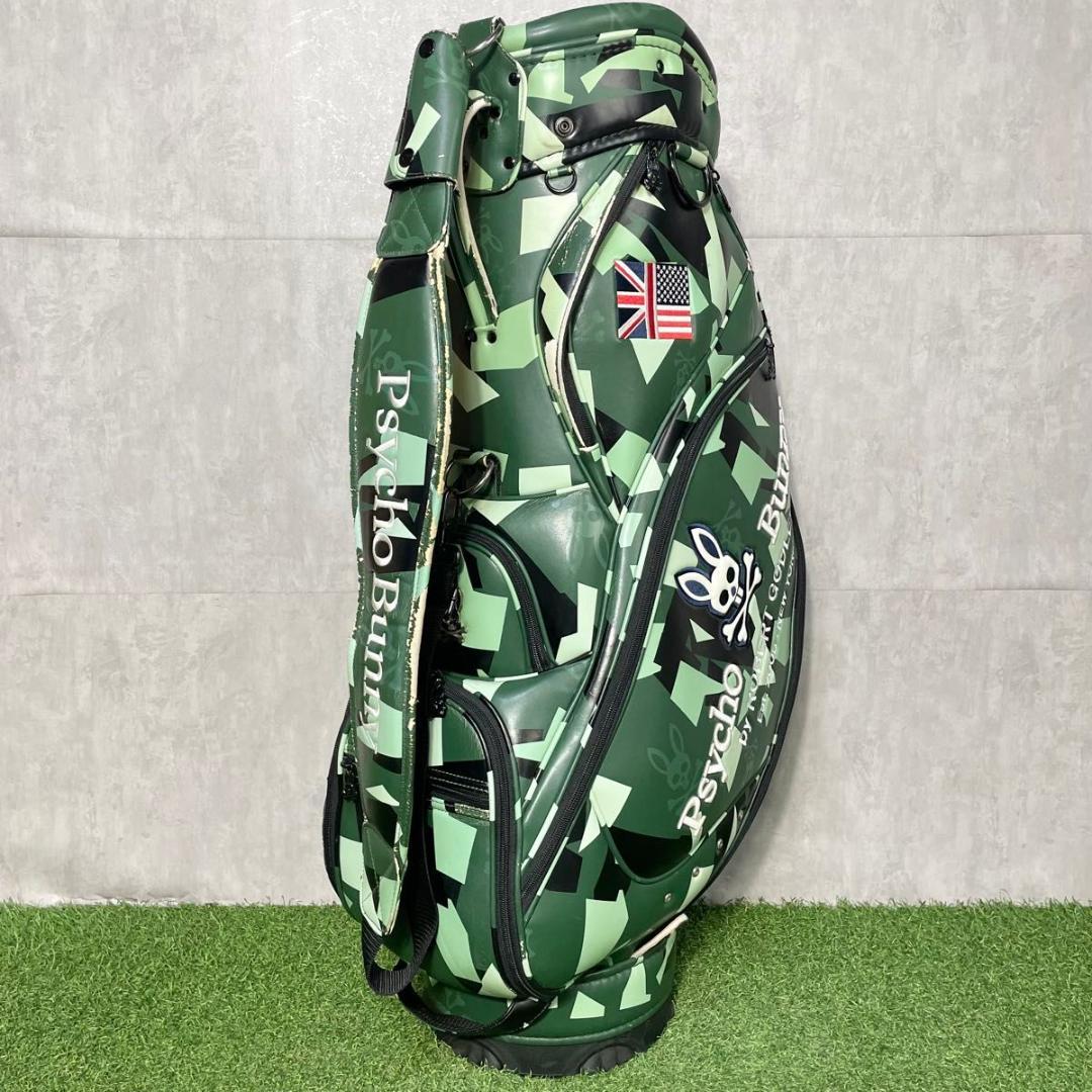 Psycho Bunny サイコバニー キャディバッグ ゴルフバッグ カモフラ柄