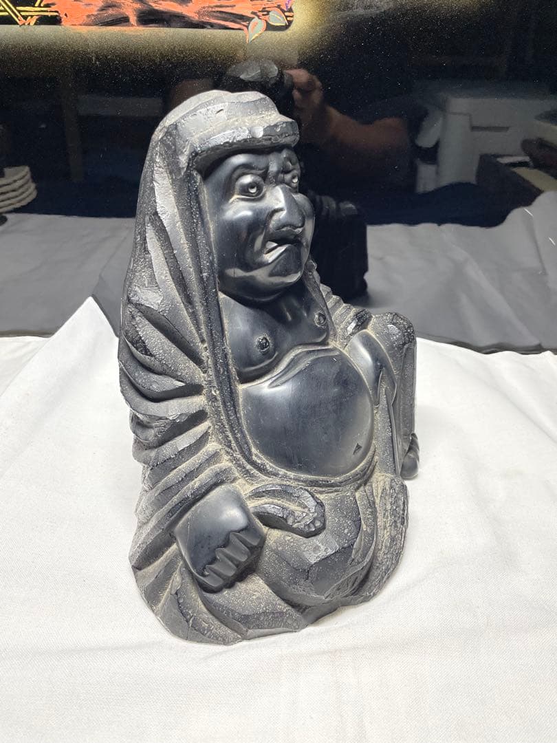 達摩。木仏像。木佛。昭和時代。古美術。骨董品。舊家蔵出し。希少品