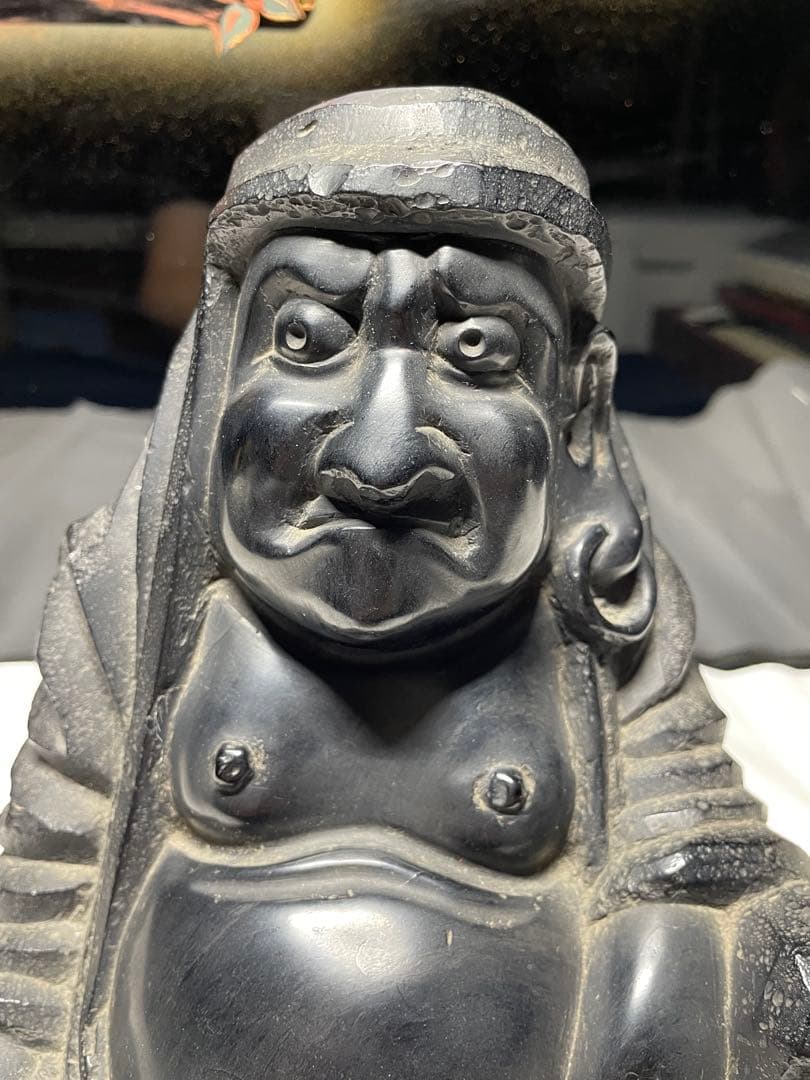 達摩。木仏像。木佛。昭和時代。古美術。骨董品。舊家蔵出し。希少品