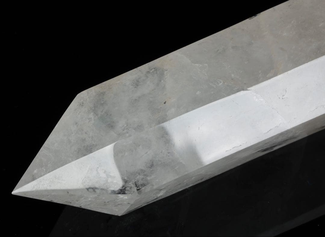 超特大95㎝ 虹入水晶ポイント 天然水晶 原石 天然石 六角水晶 パワーストーン