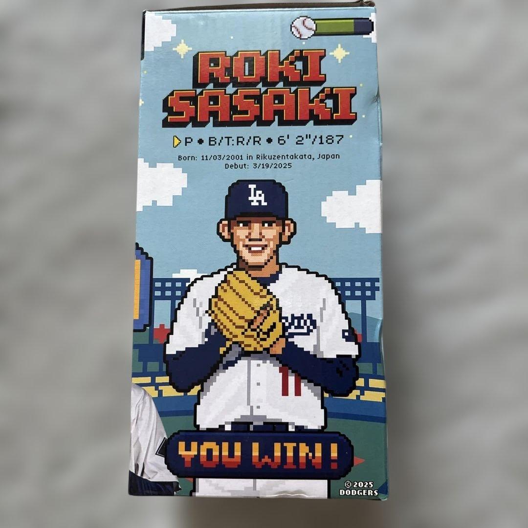【佐々木朗希】ボブルヘッド　ドジャース　フィギュア