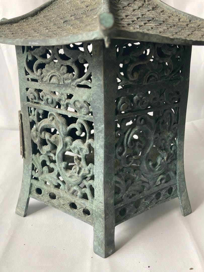 燈籠，古銅製，古董，時代物