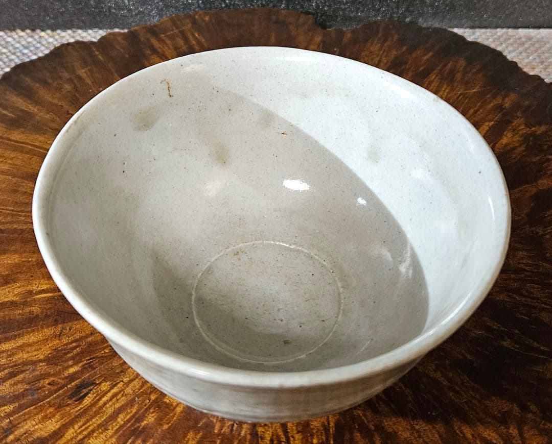 【李朝コレクター放出品❗】李氏朝鮮時代　朝鮮古陶磁器　李朝白磁　茶碗　茶道具茶器