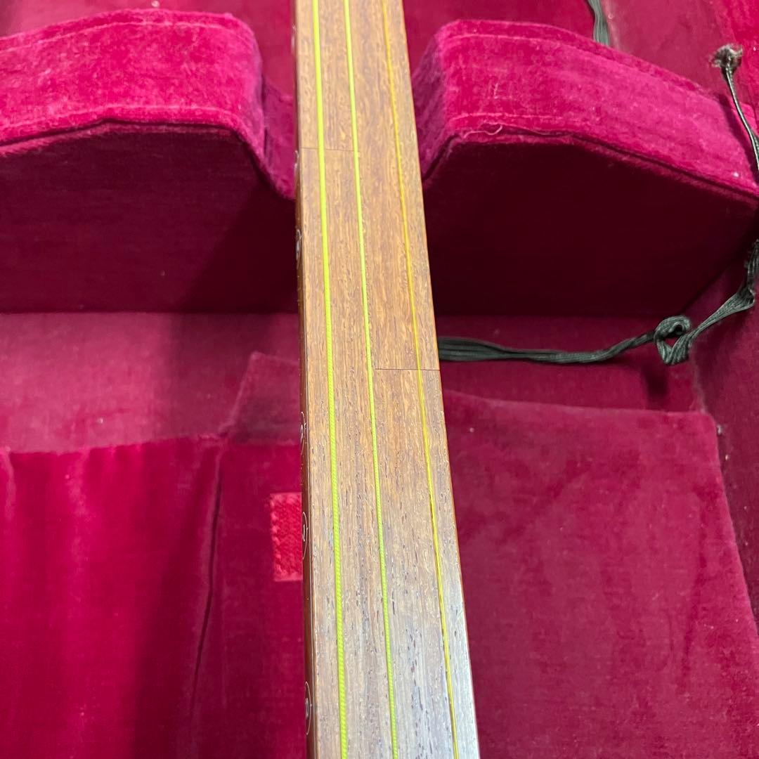 三味線 本体 ハードケース付き 和楽器 楽器 花梨 丸打胴 山サワリ