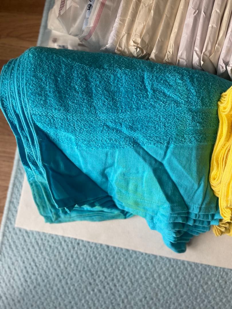 タオル 大量 約12Kg 222枚 粗品タオル 温泉タオル 企業名入 挨拶タオル