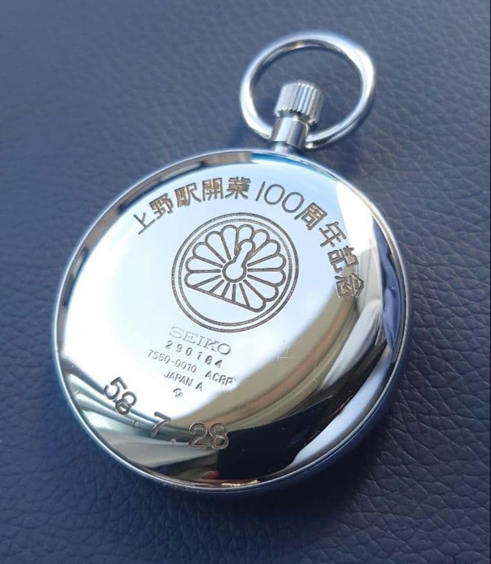 第*”様 【稼働】上野駅開業100周年 刻印あり セイコー SEIKO 鉄道時計