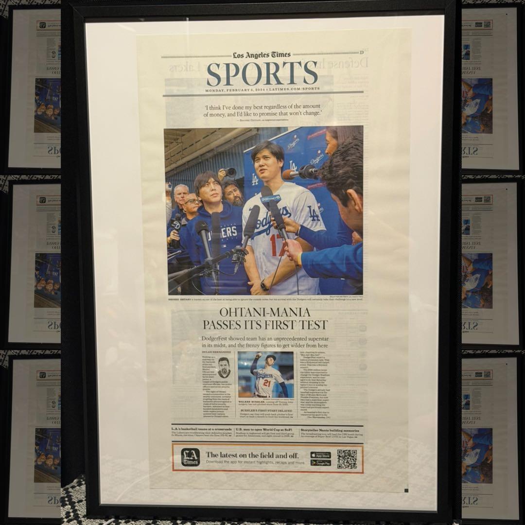 超激レア‼︎ 『 ドジャース 大谷翔平 水原一平 』 貴重なロサンゼルスタイムズ