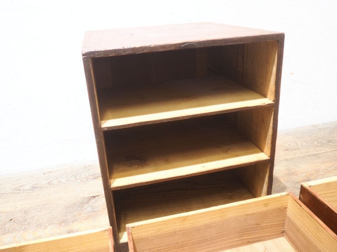 1306 アンティーク　小引き出し　書類ケース　収納棚　古家具　古道具　レトロ