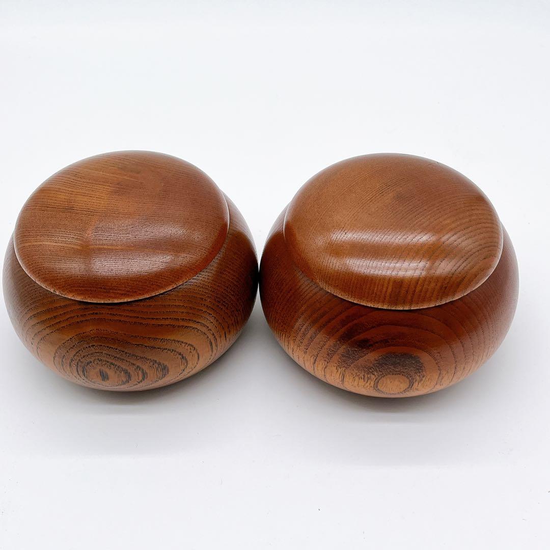 【高級】銘木碁笥 蛤碁石 那智黒 34号 特大 囲碁 碁石